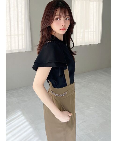 RESEXXY（リゼクシー）の「チェーンディティールストレートパンツ（その他パンツ・レディース・ブラック/ベージュ/モカ・FREE）」の14枚目の写真