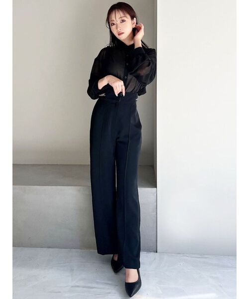 RESEXXY（リゼクシー）の「チェーンディティールストレートパンツ（その他パンツ・レディース・ブラック/ベージュ/モカ・FREE）」の11枚目の写真