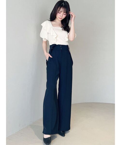 RESEXXY（リゼクシー）の「チェーンディティールストレートパンツ（その他パンツ・レディース・ブラック/ベージュ/モカ・FREE）」の17枚目の写真