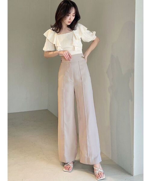 RESEXXY（リゼクシー）の「チェーンディティールストレートパンツ（その他パンツ・レディース・ブラック/ベージュ/モカ・FREE）」の15枚目の写真