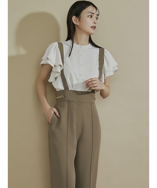 RESEXXY（リゼクシー）の「チェーンディティールストレートパンツ（その他パンツ・レディース・ブラック/ベージュ/モカ・FREE）」の5枚目の写真