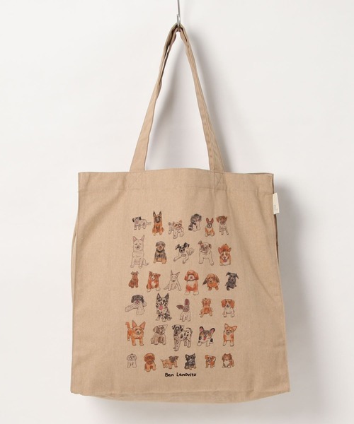 Ben Lenovitz(ベンレノビッツ)の「Gathering Tote Bag(トートバッグ・レディース・オフホワイト/ベージュ/グレー・FREE)」の1枚目の写真