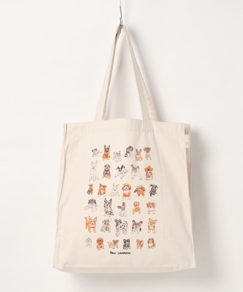 Ben Lenovitz(ベンレノビッツ)の「Gathering Tote Bag(トートバッグ・レディース・オフホワイト/ベージュ/グレー・FREE)」の2枚目の写真