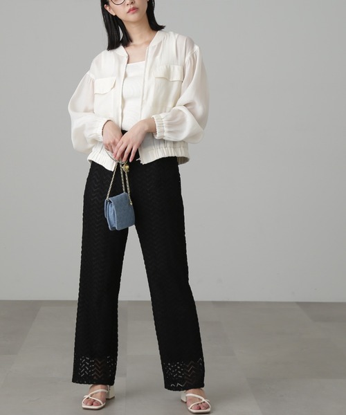 FREE'S MART（フリーズマート）の「◆スクエアネックリブタンクトップ（Tシャツ/カットソー・レディース・パープル/ブラック/ホワイト/グリーン・FREE）」の8枚目の写真