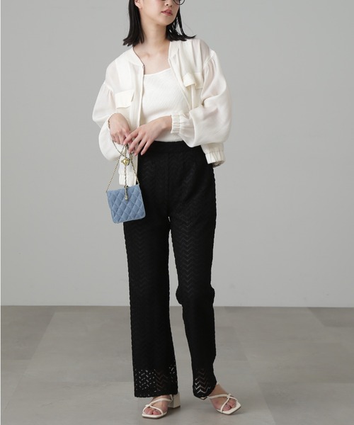 FREE'S MART（フリーズマート）の「◆スクエアネックリブタンクトップ（Tシャツ/カットソー・レディース・パープル/ブラック/ホワイト/グリーン・FREE）」の9枚目の写真