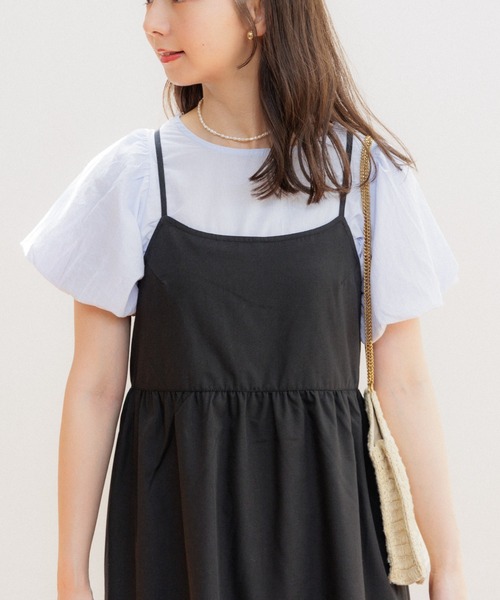 flower(フラワー)の「フェミニンパフブラウス2(シャツ/ブラウス・レディース・ホワイト/ピンク/ブルー・FREE)」の2枚目の写真