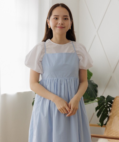 flower(フラワー)の「フェミニンパフブラウス2(シャツ/ブラウス・レディース・ホワイト/ピンク/ブルー・FREE)」の15枚目の写真