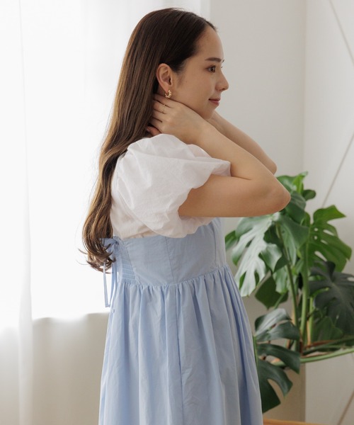 flower(フラワー)の「フェミニンパフブラウス2(シャツ/ブラウス・レディース・ホワイト/ピンク/ブルー・FREE)」の21枚目の写真