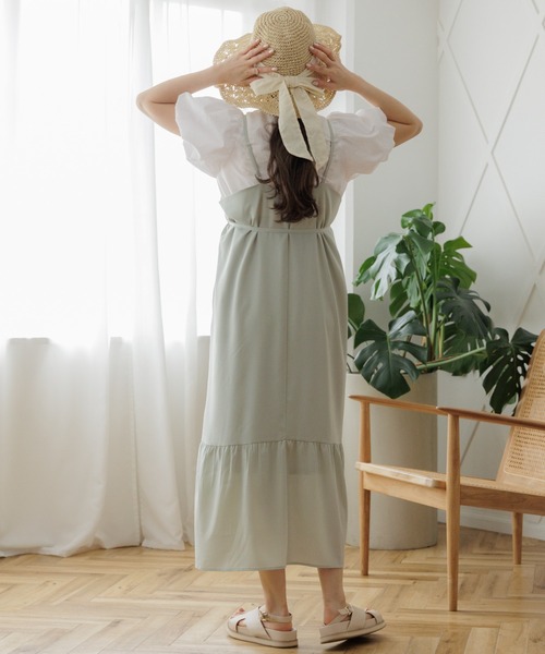 flower(フラワー)の「フェミニンパフブラウス2(シャツ/ブラウス・レディース・ホワイト/ピンク/ブルー・FREE)」の6枚目の写真