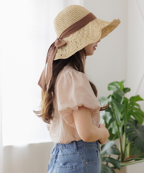 flower(フラワー)の「フェミニンパフブラウス2(シャツ/ブラウス・レディース・ホワイト/ピンク/ブルー・FREE)」の12枚目の写真