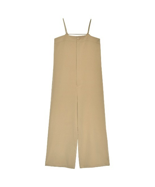 Re:EDIT（リエディ）の「[累計販売枚数1万枚突破][低身長/高身長サイズ有][体型カバー]ワンボタンベアキャミサロペット（サロペット/オーバーオール・レディース・ベージュ/ブラック/グレー/ネイビー/ブラウン/ライトグレー・LARGE/TALL/MEDIUM/SHORT）」の14枚目の写真