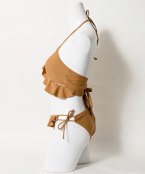 LAVIA（ラヴィア）の「フリルクロスデザインビキニ（水着・レディース・ブラウン・L/M）」の10枚目の写真