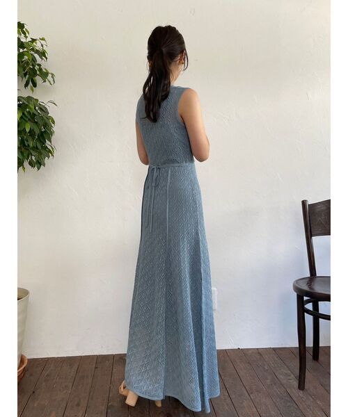 LAGUNAMOON（ラグナムーン）の「レース編みニットワンピース（ワンピース・レディース・ブラック/ブルー・SMALL/MEDIUM）」の17枚目の写真