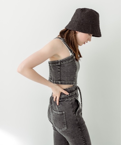 OLIVE des OLIVE（オリーブデオリーブ）の「マルチWAYサロペット　1031090540（サロペット/オーバーオール・レディース・スミクロ/ブルー・FREE）」の8枚目の写真