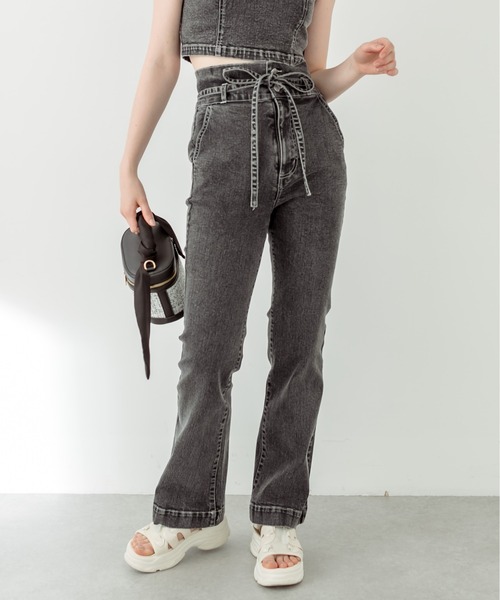 OLIVE des OLIVE（オリーブデオリーブ）の「マルチWAYサロペット　1031090540（サロペット/オーバーオール・レディース・スミクロ/ブルー・FREE）」の9枚目の写真