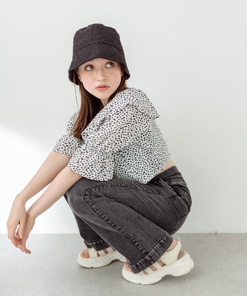 OLIVE des OLIVE（オリーブデオリーブ）の「マルチWAYサロペット　1031090540（サロペット/オーバーオール・レディース・スミクロ/ブルー・FREE）」の15枚目の写真