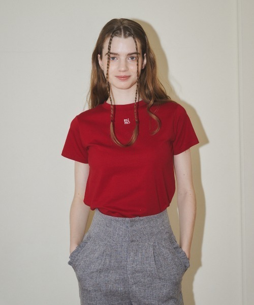 MIRO AMURETTE（ミロアミュレット）の「MIRO embroidery tee/MIROオリジナルTシャツ（Tシャツ/カットソー・レディース・レッド/ホワイト/ブラック・FREE）」の6枚目の写真