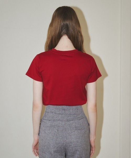 MIRO AMURETTE（ミロアミュレット）の「MIRO embroidery tee/MIROオリジナルTシャツ（Tシャツ/カットソー・レディース・レッド/ホワイト/ブラック・FREE）」の16枚目の写真