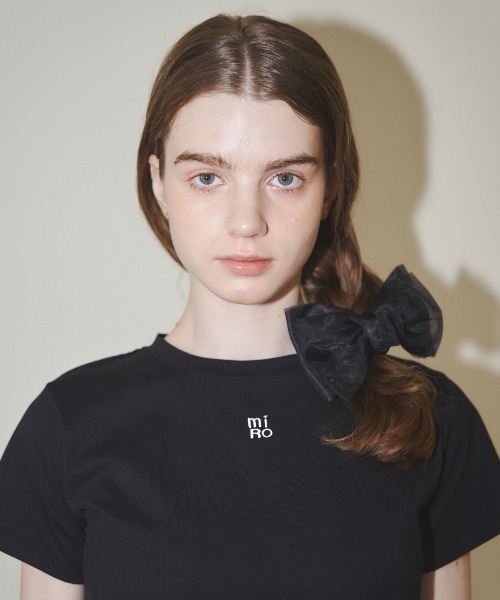 MIRO AMURETTE（ミロアミュレット）の「MIRO embroidery tee/MIROオリジナルTシャツ（Tシャツ/カットソー・レディース・レッド/ホワイト/ブラック・FREE）」の10枚目の写真