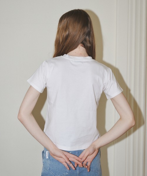 MIRO AMURETTE（ミロアミュレット）の「MIRO embroidery tee/MIROオリジナルTシャツ（Tシャツ/カットソー・レディース・レッド/ホワイト/ブラック・FREE）」の14枚目の写真