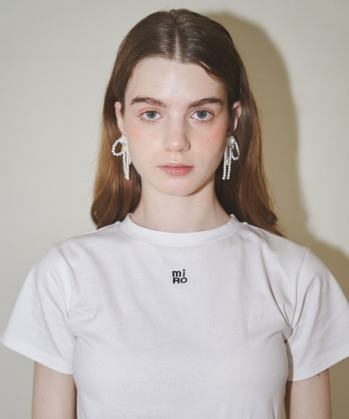 MIRO AMURETTE（ミロアミュレット）の「MIRO embroidery tee/MIROオリジナルTシャツ（Tシャツ/カットソー・レディース・レッド/ホワイト/ブラック・FREE）」の9枚目の写真