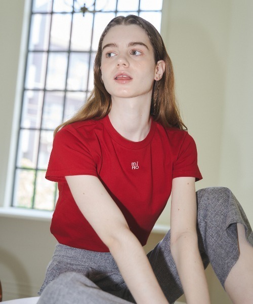 MIRO AMURETTE（ミロアミュレット）の「MIRO embroidery tee/MIROオリジナルTシャツ（Tシャツ/カットソー・レディース・レッド/ホワイト/ブラック・FREE）」の7枚目の写真