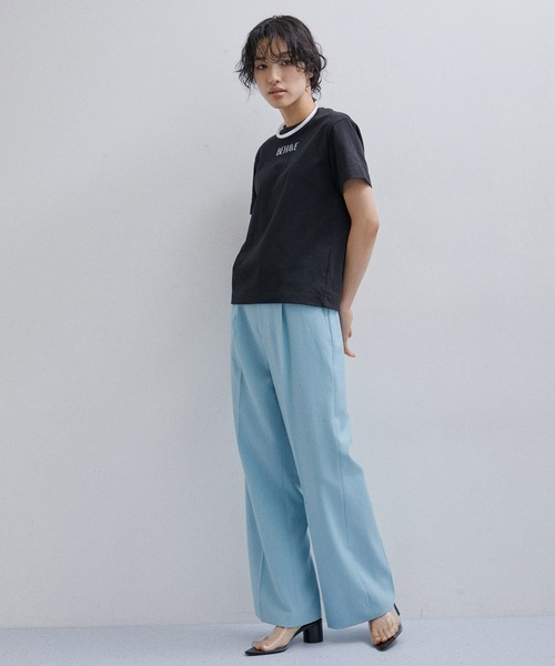 ADAM ET ROPE'（アダムエロペ）の「プリントコンパクトTEE（Tシャツ/カットソー・レディース・ブラック/ホワイト・FREE）」の20枚目の写真