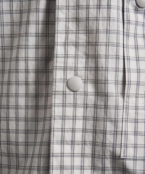 MONKEY TIME（モンキータイム）の「＜monkey time＞ WASHER MINI CHECK SNAP SHORT SLEEVE/シャツ（シャツ/ブラウス・メンズ・ブラック/ナチュラル・S/M/L/XL）」の10枚目の写真