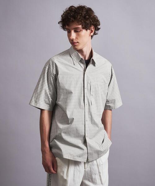 MONKEY TIME（モンキータイム）の「＜monkey time＞ WASHER MINI CHECK SNAP SHORT SLEEVE/シャツ（シャツ/ブラウス・メンズ・ブラック/ナチュラル・S/M/L/XL）」の12枚目の写真