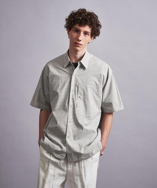 MONKEY TIME（モンキータイム）の「＜monkey time＞ WASHER MINI CHECK SNAP SHORT SLEEVE/シャツ（シャツ/ブラウス・メンズ・ブラック/ナチュラル・S/M/L/XL）」の13枚目の写真