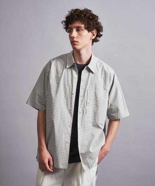 MONKEY TIME（モンキータイム）の「＜monkey time＞ WASHER MINI CHECK SNAP SHORT SLEEVE/シャツ（シャツ/ブラウス・メンズ・ブラック/ナチュラル・S/M/L/XL）」の14枚目の写真