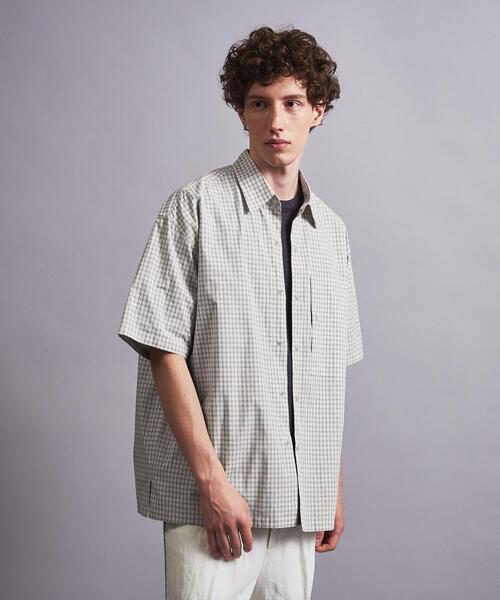 MONKEY TIME（モンキータイム）の「＜monkey time＞ WASHER MINI CHECK SNAP SHORT SLEEVE/シャツ（シャツ/ブラウス・メンズ・ブラック/ナチュラル・S/M/L/XL）」の15枚目の写真