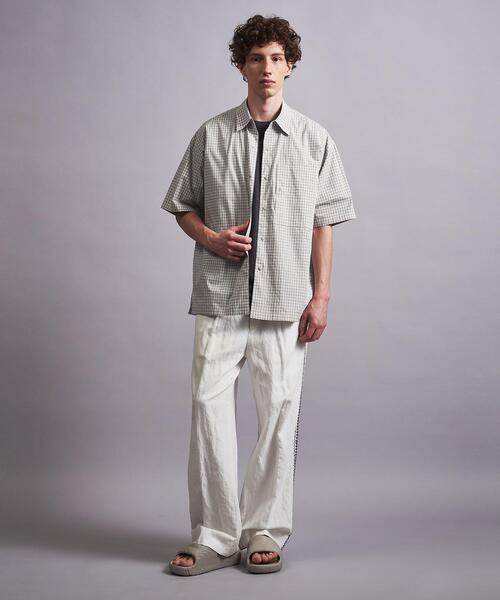 MONKEY TIME（モンキータイム）の「＜monkey time＞ WASHER MINI CHECK SNAP SHORT SLEEVE/シャツ（シャツ/ブラウス・メンズ・ブラック/ナチュラル・S/M/L/XL）」の17枚目の写真