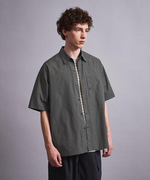 MONKEY TIME（モンキータイム）の「＜monkey time＞ WASHER MINI CHECK SNAP SHORT SLEEVE/シャツ（シャツ/ブラウス・メンズ・ブラック/ナチュラル・S/M/L/XL）」の20枚目の写真