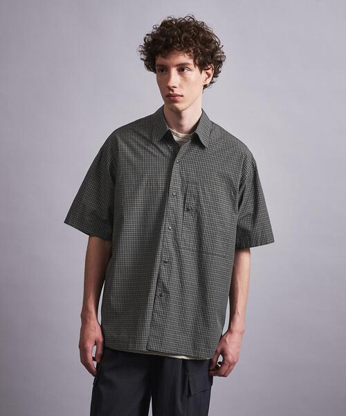 MONKEY TIME（モンキータイム）の「＜monkey time＞ WASHER MINI CHECK SNAP SHORT SLEEVE/シャツ（シャツ/ブラウス・メンズ・ブラック/ナチュラル・S/M/L/XL）」の21枚目の写真