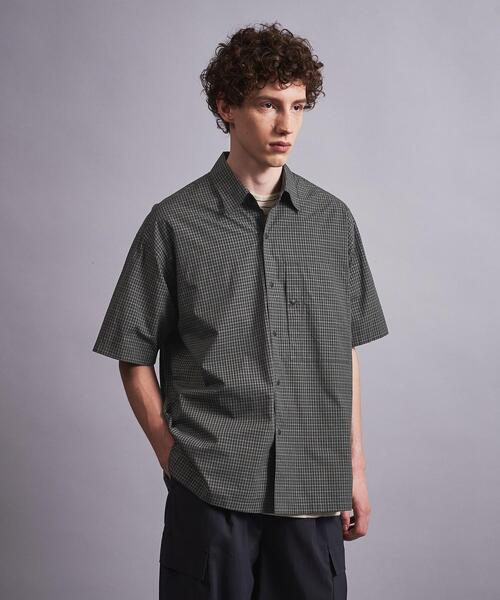 MONKEY TIME（モンキータイム）の「＜monkey time＞ WASHER MINI CHECK SNAP SHORT SLEEVE/シャツ（シャツ/ブラウス・メンズ・ブラック/ナチュラル・S/M/L/XL）」の22枚目の写真