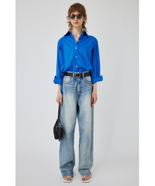 MOUSSY(マウジー)の「COLOR BACK SLIT シャツ(シャツ/ブラウス・レディース・ブルー/ホワイト系その他/パープル・FREE)」の5枚目の写真