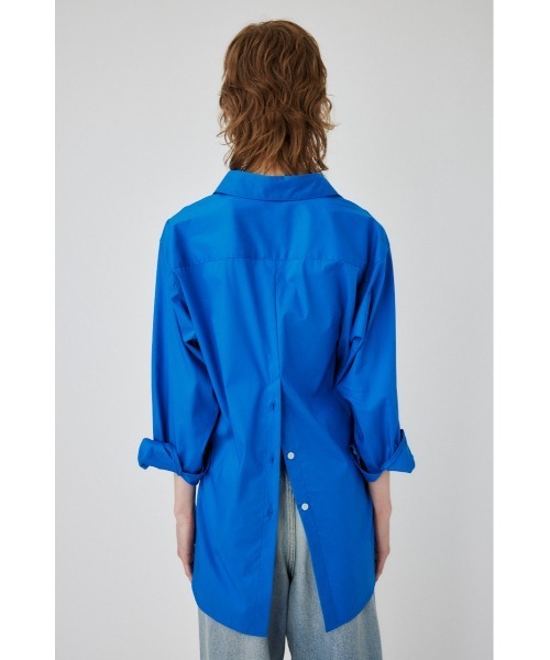 MOUSSY(マウジー)の「COLOR BACK SLIT シャツ(シャツ/ブラウス・レディース・ブルー/ホワイト系その他/パープル・FREE)」の7枚目の写真