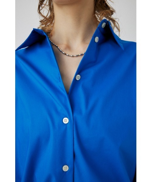 MOUSSY(マウジー)の「COLOR BACK SLIT シャツ(シャツ/ブラウス・レディース・ブルー/ホワイト系その他/パープル・FREE)」の8枚目の写真