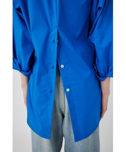 MOUSSY(マウジー)の「COLOR BACK SLIT シャツ(シャツ/ブラウス・レディース・ブルー/ホワイト系その他/パープル・FREE)」の9枚目の写真