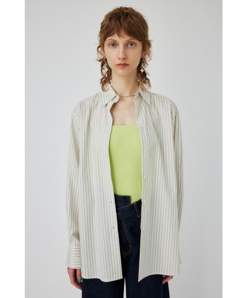 MOUSSY(マウジー)の「COLOR BACK SLIT シャツ(シャツ/ブラウス・レディース・ブルー/ホワイト系その他/パープル・FREE)」の12枚目の写真