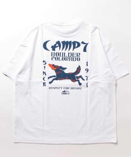 CAMP7（キャンプセブン）の「CAMP7 PRINT TEE（Tシャツ/カットソー・メンズ・ブラック/ホワイト・MEDIUM/X-LARGE/LARGE）」の3枚目の写真