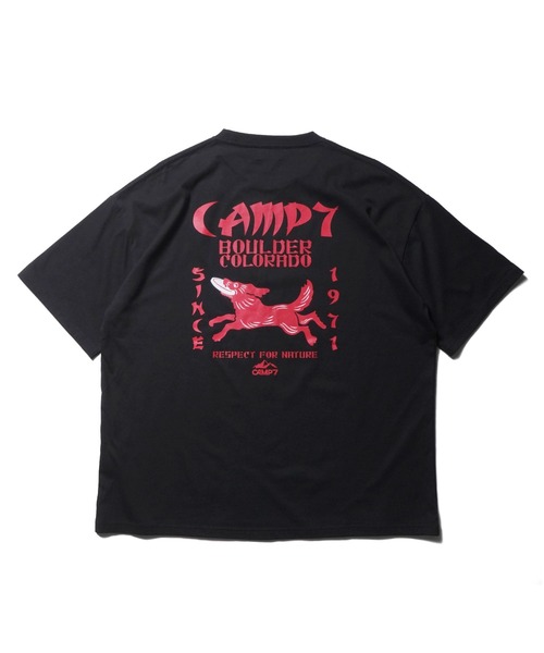 CAMP7（キャンプセブン）の「CAMP7 PRINT TEE（Tシャツ/カットソー・メンズ・ブラック/ホワイト・MEDIUM/X-LARGE/LARGE）」の10枚目の写真