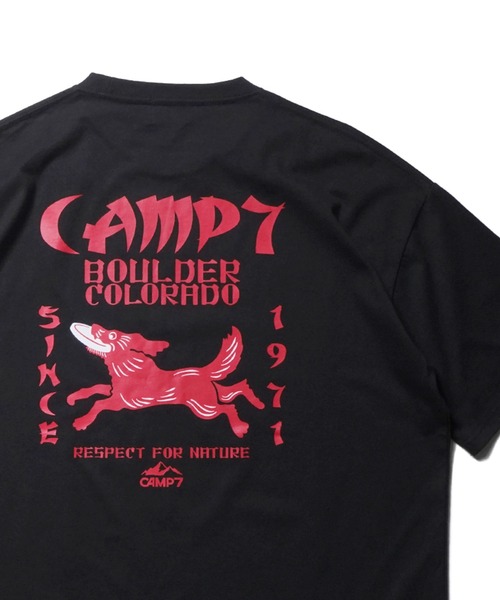 CAMP7（キャンプセブン）の「CAMP7 PRINT TEE（Tシャツ/カットソー・メンズ・ブラック/ホワイト・MEDIUM/X-LARGE/LARGE）」の12枚目の写真