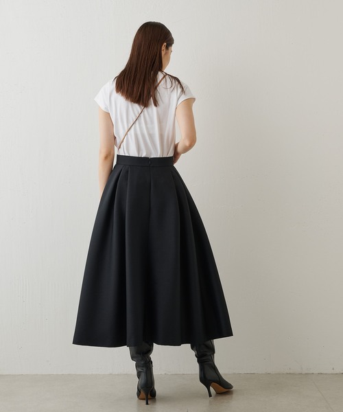 【新品】Whim Gazetteタックボリュームスカート Whim Gazette(ウィム ガゼット)のタックボリュームスカート通販
