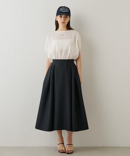 【新品】Whim Gazetteタックボリュームスカート Whim Gazette（ウィムガゼット）の「タックボリュームスカート