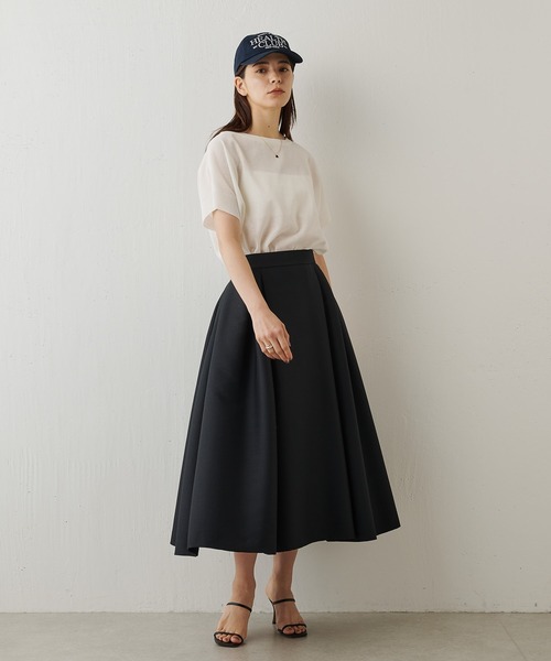【新品】Whim Gazetteタックボリュームスカート Whim Gazette（ウィムガゼット）の「タックボリュームスカート