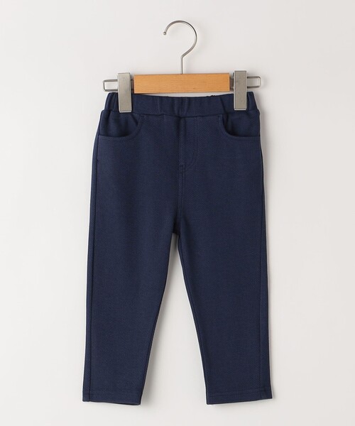 SHIPS(シップス)の「SHIPS KIDS:80~90cm / ツイル ジャージー パンツ(その他パンツ・キッズ・ナチュラル/ネイビー・90/80)」の2枚目の写真
