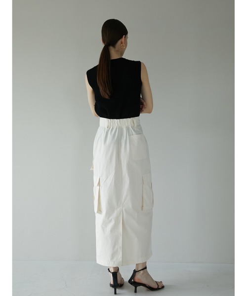 LA PEAU DE GEM（ラポドゥジェム）の「【LA PEAU DE GEM】3wayカーゴスカート（スカート・レディース・ブラック/ホワイト/ベージュ・1/2）」の17枚目の写真