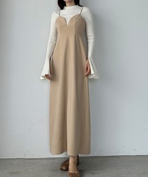 Louere（ルエレ）の「ピーチスキンビスチェキャミワンピース（ワンピース・レディース）」